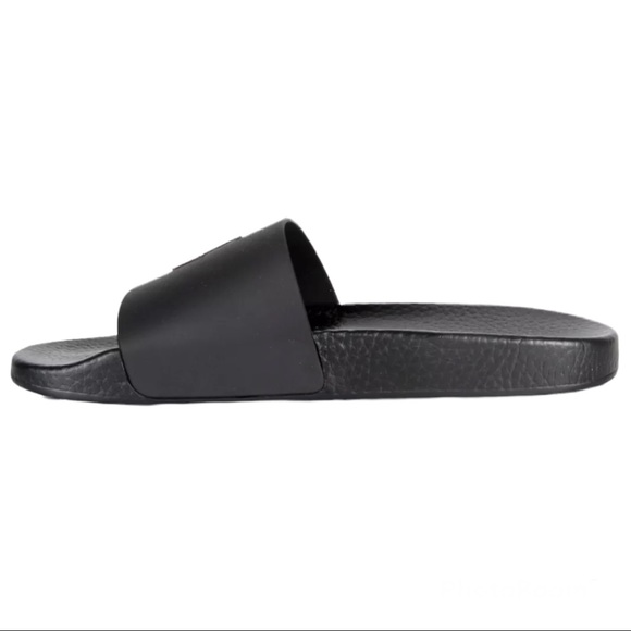 Polo Ralph Lauren Signature Pony Slide Black & Red - Picture 3 of 5